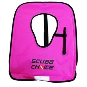 Scuba Choice Pink Adult Snorkel Vest Name Box Sz L
